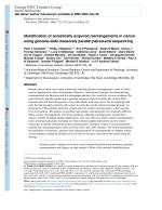 Identification of somatically acquired rearrangements in cancer using genome-wide massively parallel paired-end sequencing