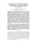 THE SOLUBILITY OF CALCITE AND ARAGONITE IN SEAWATER AT VARIOUS SALINITIES, TEMPERATURES, AND ONE ATMOSPHERE TOTAL PRESSURE