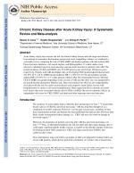 Chronic Kidney Disease after Acute Kidney Injury: A Systematic Review and Meta-analysis