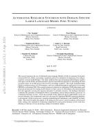 Automating Research Synthesis with Domain-Specific Large Language Model Fine-Tuning
