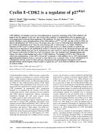 Cyclin E–CDK2 is a regulator of p27Kip1