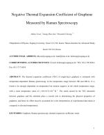 Negative Thermal Expansion Coefficient of Graphene Measured by Raman Spectroscopy