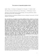 The structure of suspended graphene sheets