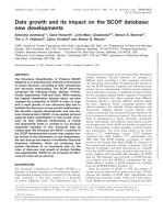 Data growth and its impact on the SCOP database: new developments