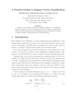 A Practical Guide to Support Vector Classification