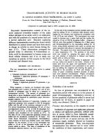 TRANSAMINASE ACTIVITY IN HUMAN BLOOD