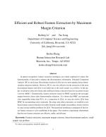 Efficient and Robust Feature Extraction by Maximum Margin Criterion