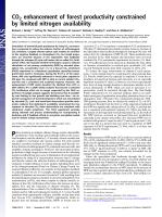 CO2 enhancement of forest productivity constrained by limited nitrogen availability