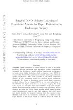 Surgical-DINO: Adapter Learning of Foundation Models for Depth Estimation in Endoscopic Surgery