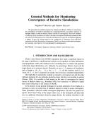 General Methods for Monitoring Convergence of Iterative Simulations