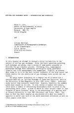 AIR-SEA GAS EXCHANGE RATES : INTRODUCTION AND SYNTHESIS