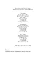 THE STATE OF PSYCHOLOGICAL OWNERSHIP: INTEGRATING AND EXTENDING A CENTURY OF RESEARCH