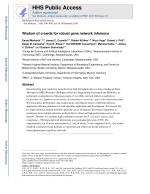 Wisdom of crowds for robust gene network inference