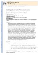 Marital quality and health: A meta-analytic review