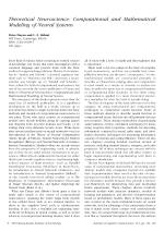 Theoretical Neuroscience: Computational and Mathematical Modeling of Neural Systems