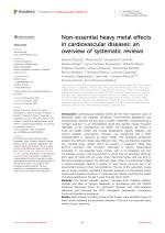 Non-essential heavy metal effects in cardiovascular diseases: an overview of systematic reviews