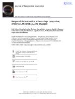 Responsible innovation scholarship: normative, empirical, theoretical, and engaged