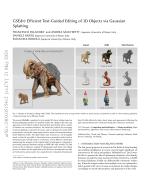 GSEdit: Efficient Text-Guided Editing of 3D Objects via Gaussian Splatting