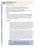 Random versus directionally persistent cell migration