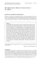 The ‘digital natives’ debate: A critical review of the evidence