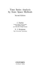 Time Series Analysis by State Space Methods
