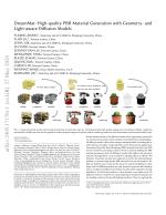 DreamMat: High-quality PBR Material Generation with Geometry- and Light-aware Diffusion Models