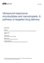 Ultrasound-responsive microbubbles and nanodroplets: A pathway to targeted drug delivery