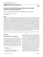 New Insights on NLRP3 Inflammasome: Mechanisms of Activation, Inhibition, and Epigenetic Regulation
