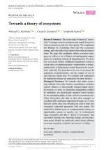 Towards a theory of ecosystems