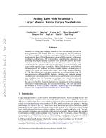 Scaling Laws with Vocabulary: Larger Models Deserve Larger Vocabularies