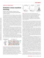 Statistics versus machine learning