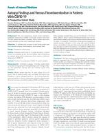 Autopsy Findings and Venous Thromboembolism in Patients With COVID-19