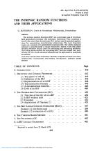 THE INTRINSIC RANDOM FUNCTIONS AND THEIR APPLICATIONS