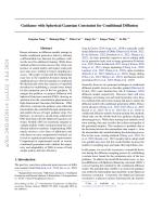 Guidance with Spherical Gaussian Constraint for Conditional Diffusion