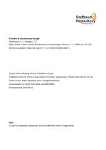 A theory of unconscious thought