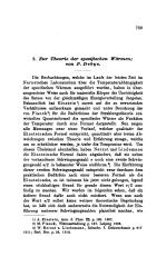 Zur Theorie der spezifischen Wärmen;