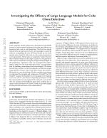Investigating the Efficacy of Large Language Models for Code Clone Detection