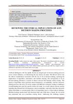 REVIEWING THE ETHICAL IMPLICATIONS OF AI IN DECISION MAKING PROCESSES