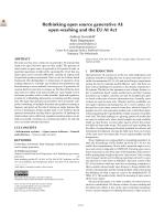 Rethinking open source generative AI: open-washing and the EU AI Act
