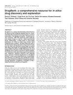 DrugBank: a comprehensive resource for in silico drug discovery and exploration