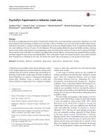 PsychoPy2: Experiments in behavior made easy