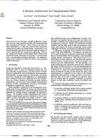 A Security Architecture for Computational Grids