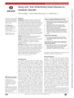 Heavy arch: from inflammatory bowel diseases to metabolic disorders