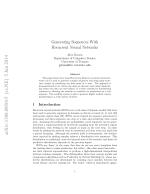 Generating Sequences With Recurrent Neural Networks