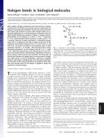 Halogen bonds in biological molecules