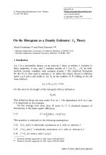 On the Histogram as a Density Estimator: L2 Theory