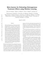 Meta-learners for Estimating Heterogeneous Treatment Effects using Machine Learning
