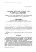 The transport and economic development debate in Poland and the United Kingdom: a review from 1960 to the present