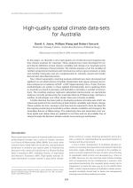 High-quality spatial climate data-sets for Australia