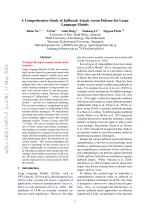 A Comprehensive Study of Jailbreak Attack versus Defense for Large Language Models